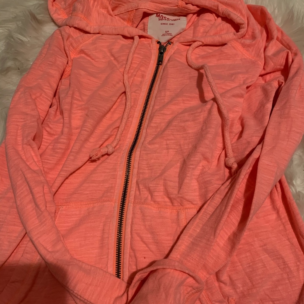 Neon pink hoodie